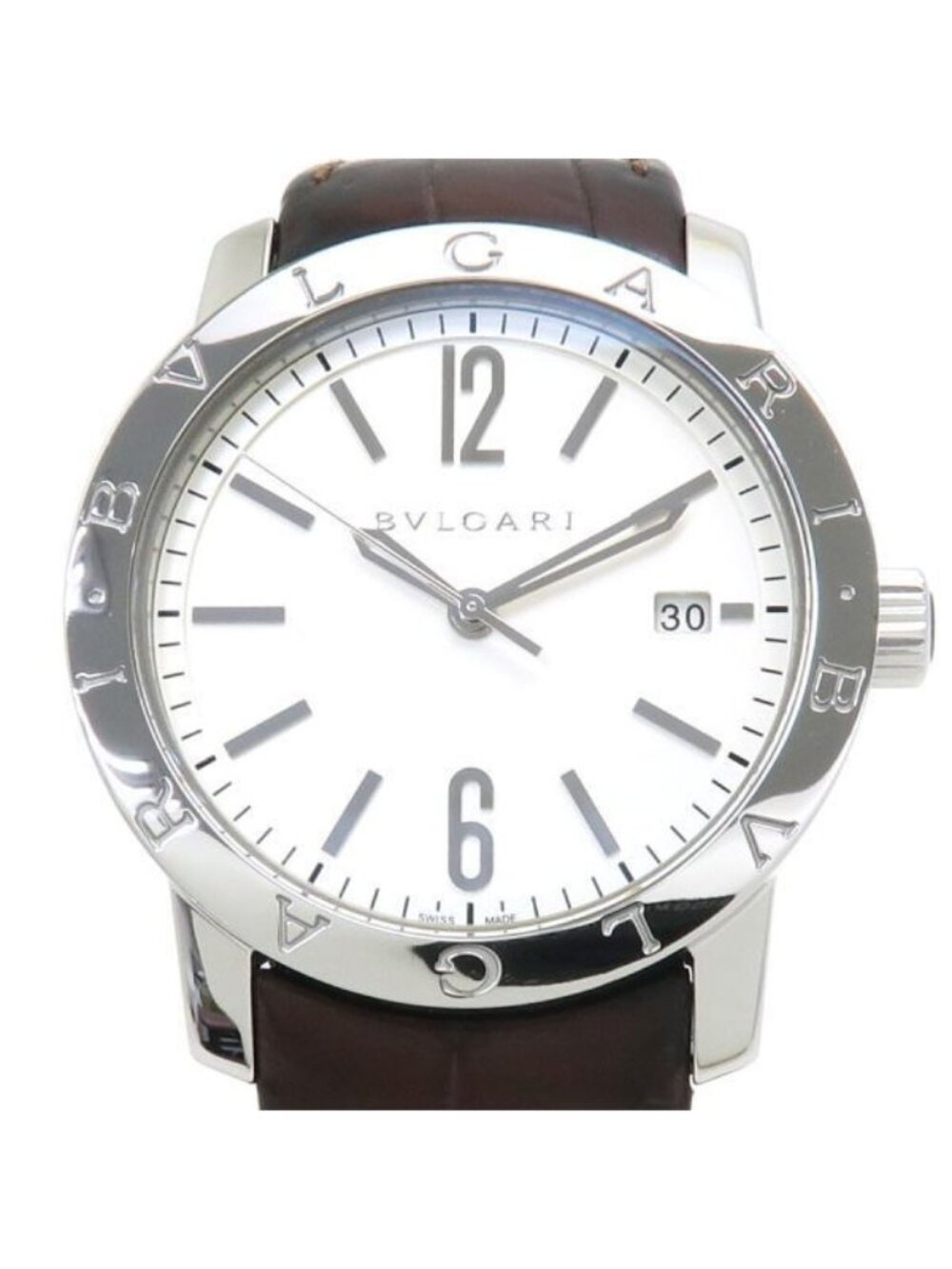 Bvlgari 38 Watch Silver